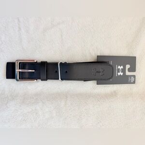 Under Armour Black Baseball Belt - Adult